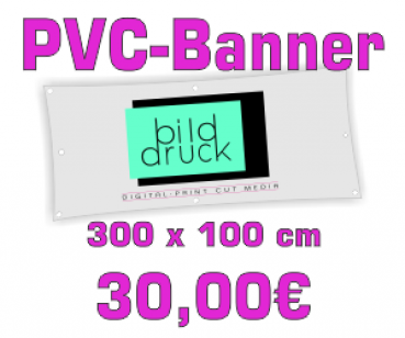 PVC-Banner 300 x 100 cm